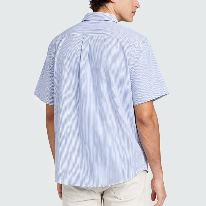 Men's Simple Plaid Short-Sleeve Shirt