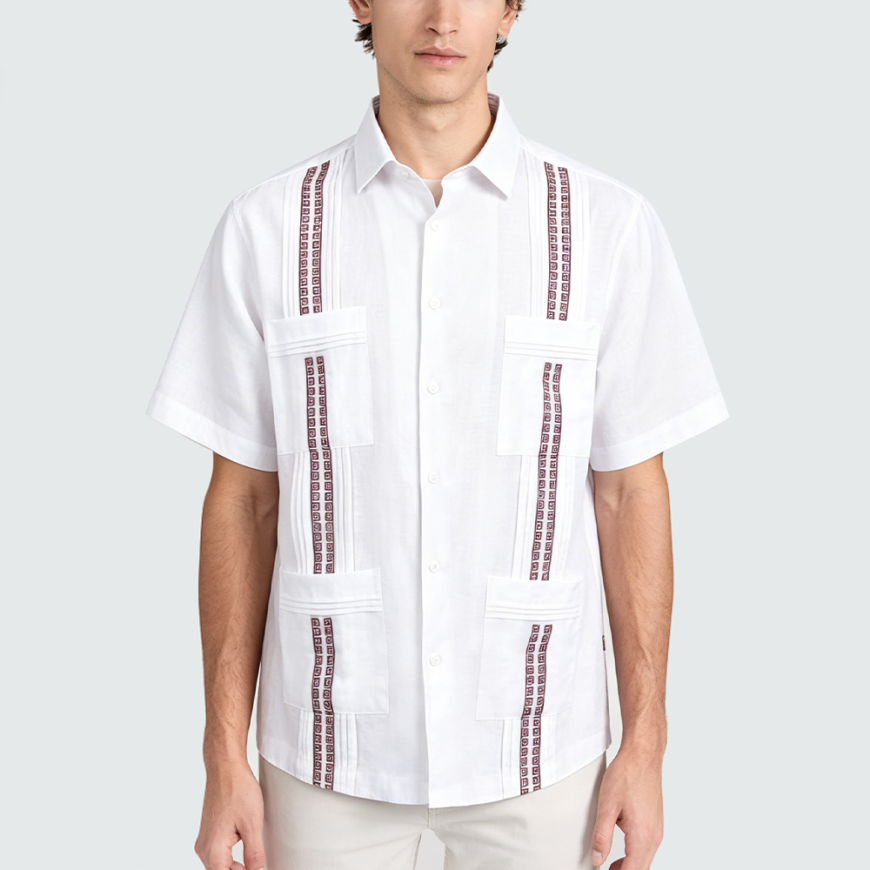 Pure Linen Breathable Short-Sleeve Shirt