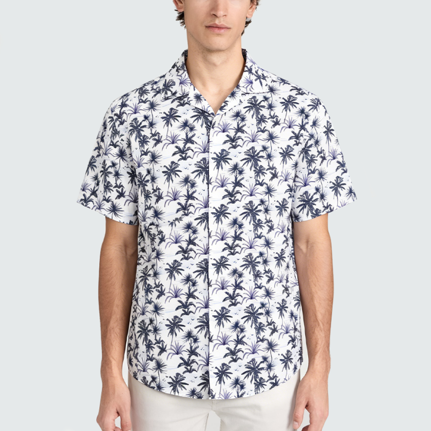 Premium Stylish Printed Short-Sleeve Shirt
