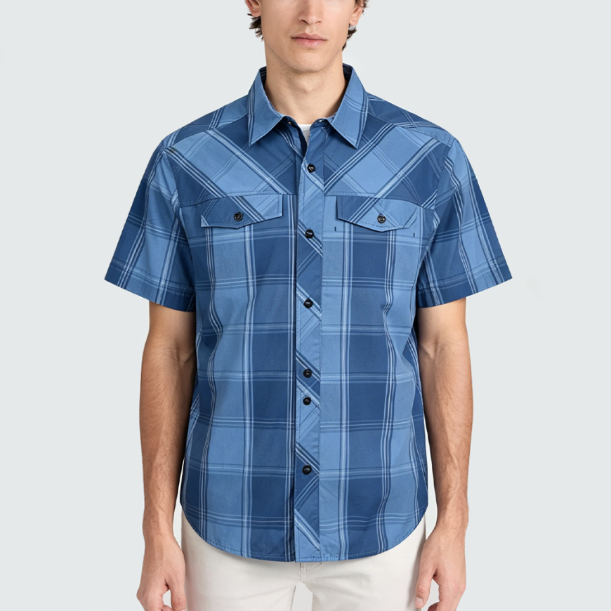 Men's High-Quality Organic Cotton Short-Sleeve Shirt