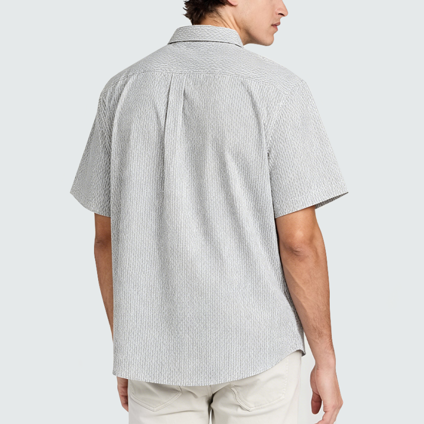 Simple Grey Men's Short-Sleeve Shirt