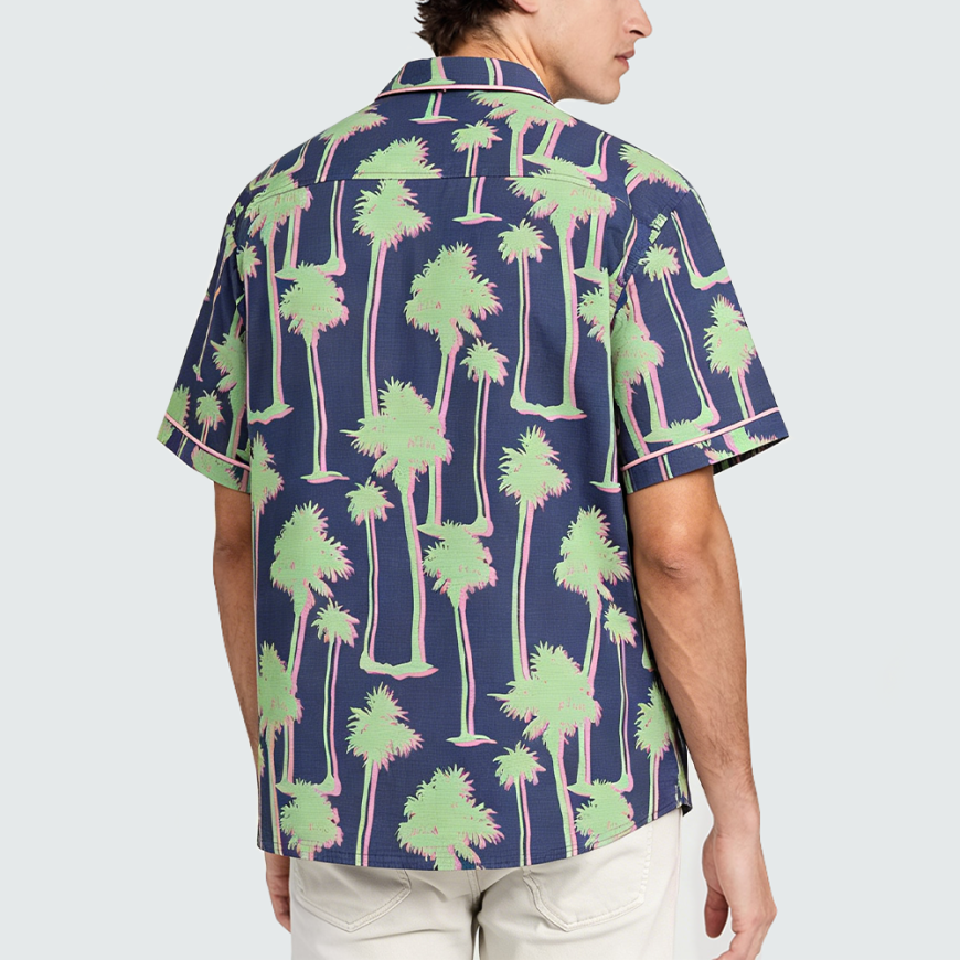 Men's Premium Purple Printed Shirt