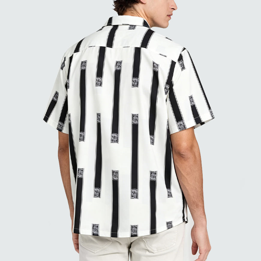 Printed Wrinkle-Resistant Pure Cotton Short-Sleeve Shirt