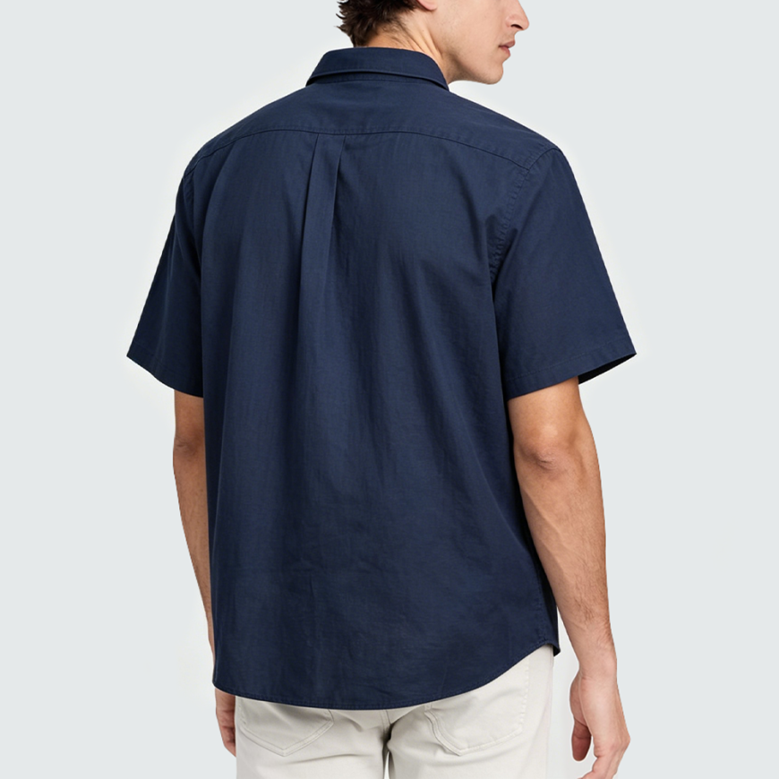 High-Quality Pure Linen Short-Sleeve Shirt