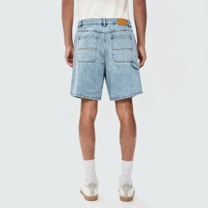 Blue Breathable Distressed Denim Shorts