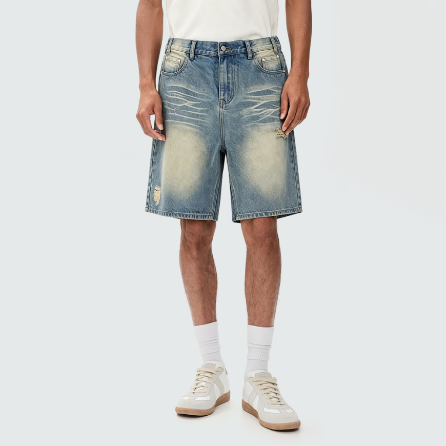 Stylish High-Quality Blue Denim Shorts