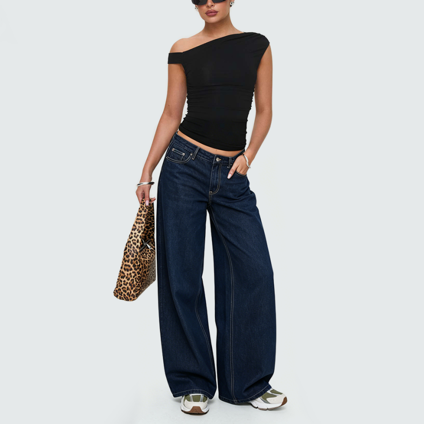 Relaxed-Fit Slim Straight-Leg Jeans