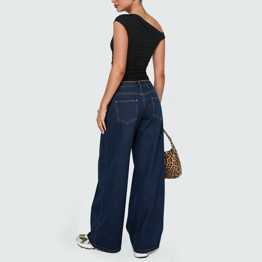 Relaxed-Fit Slim Straight-Leg Jeans