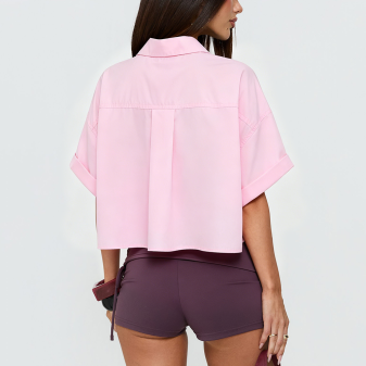 Chinese-Style Stand-Collar Breathable Top