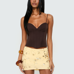 Stylish V-Neck Corset-Style Tank Top