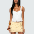 Stylish Straight-Neck Vest with Bow Embroidery