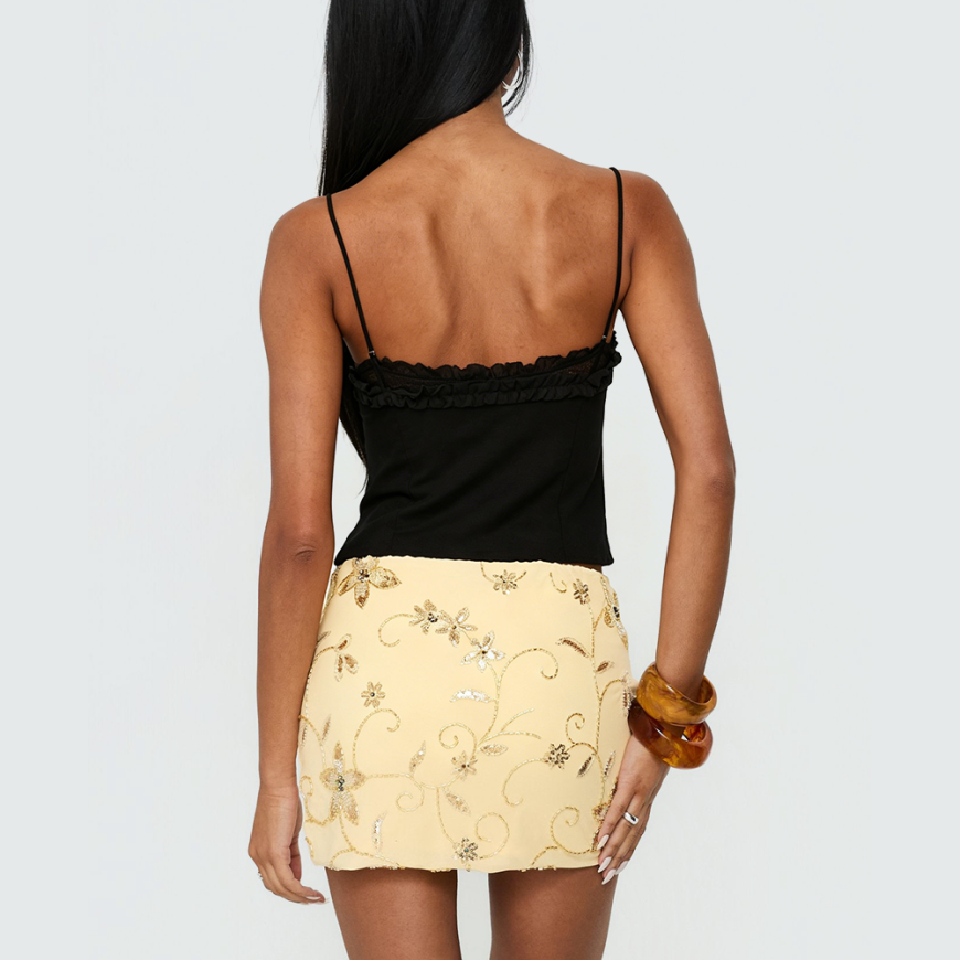 V-Neck Layered Lace Cami Top