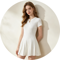 Short-Sleeved Dress